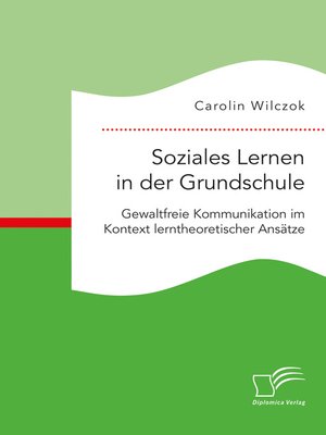 cover image of Soziales Lernen in der Grundschule
